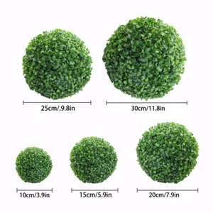 Artificial Plant Bulb Tree Boxwood Wedding Decoration 10cm Grass Ball Error2-4cm - Picture 1 of 8