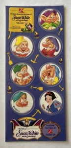 Gorras comerciales de colección Blancanieves y los siete enanitos Disney Pogs Kmart excl. 1994 ¡NUEVO! - Imagen 1 de 2