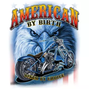 Camiseta Adulto DryBlend® - (MOTOCICLISTA POR ELECCIÓN - ORGULLO AMERICANO / MOTOCICLISTA / CHOPPER) - Imagen 1 de 40