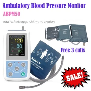 ABPM50 24 horas monitor ambulatorio de presión arterial paciente NIBP Pr USB+3 puños - Imagen 1 de 14