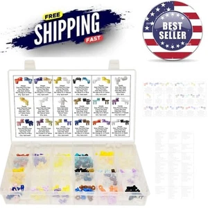 128pc Door Lock Rod End Clip Assortment for Japanese Car Replacement Tool - Picture 1 of 4