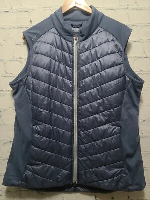 Chaleco Ping Sensor Cálido Para Mujer Golf Cremallera Completa Talla 12 Azul Primaloft Elastizado B5 Foto 1 de 4