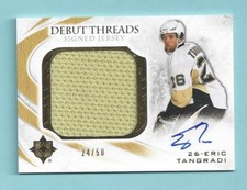  2010-11 Ultimate Collection Debut Threads Autographs #SDTET Eric Tangradi  /50