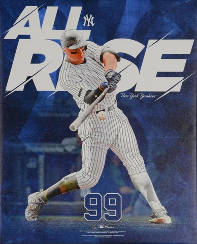 Aaron Judge Yankees 16x20 All Rise Stretched and Gallery Wrapped Canvas Cover
