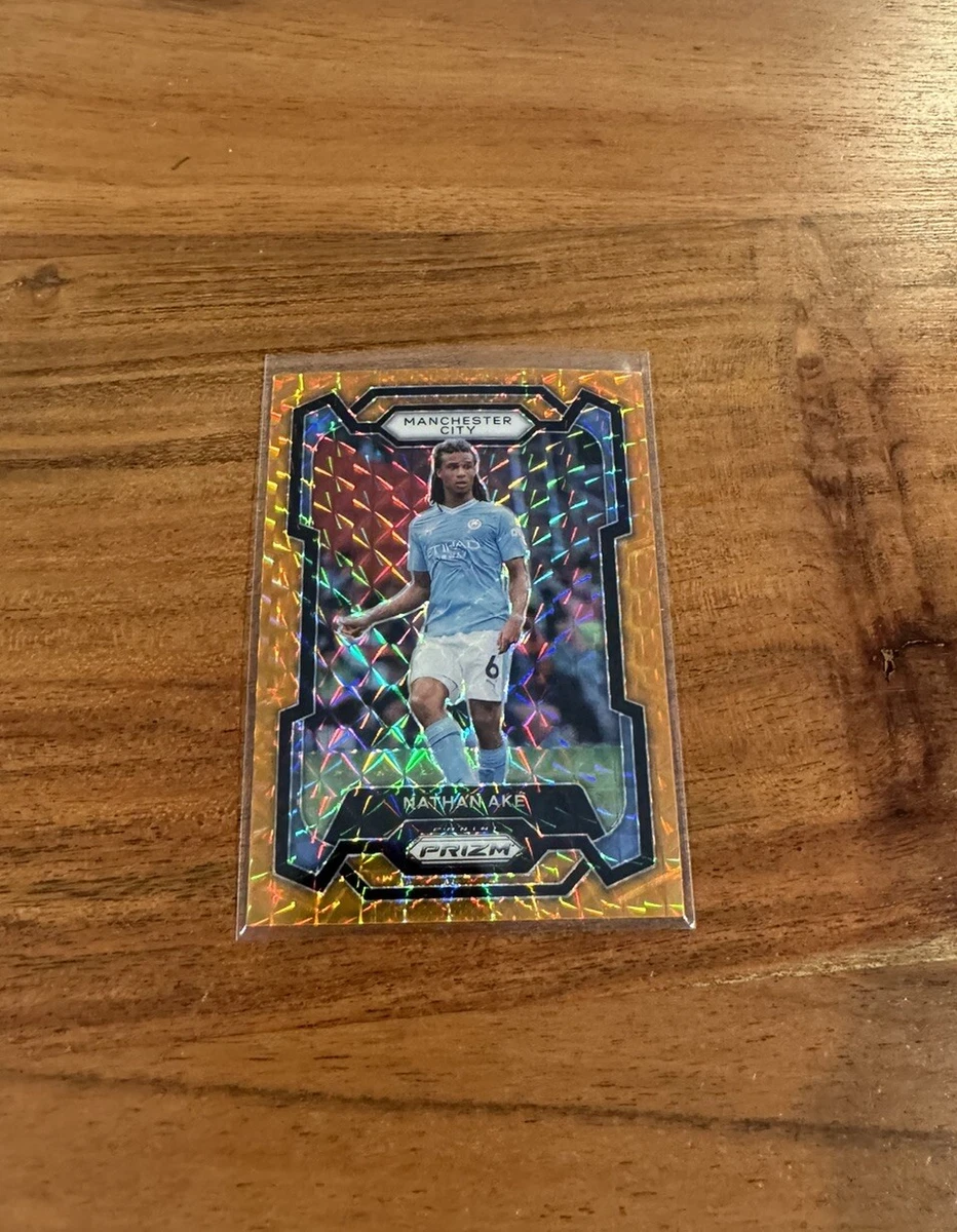 Nathan Ake 2023-24 Panini Prizm Premier EPL Orange Mosaic Prizm
