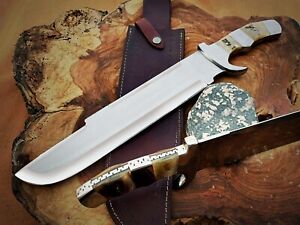 D2 Steel Hunting Full Tang Predator Hunting Bowie Knife Premium Gift For Men Ram