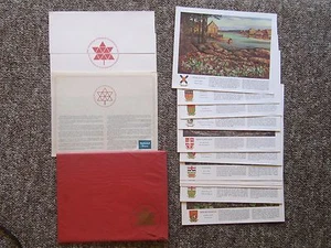 1967 Set kanadische Provinzblumen des Künstlers Walter Coucill - Bild 1 von 3