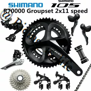 Neu Shimano 105 R7000 2x11 Rennrad Vollgruppensatz 50-34/52-36/53-39/165MM-175MM - Bild 1 von 8