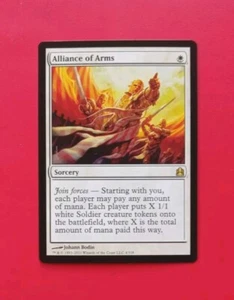 Alliance of Arms NM Commander 4/318 MTG English Free Shipping Returns - Picture 1 of 2