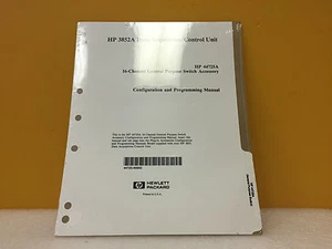 Agilent / HP 44725-90002 HP 44725A  Configuration + Programming Manual. New! - Picture 1 of 1