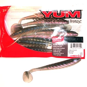 8pcs YUM Pulse Shad Swim Bait USA Softbait with Flavour Zander Blue Red Pearl - Picture 1 of 1