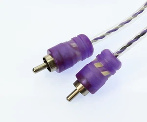 VOODOO 6.4 ft 2 Meter RCA INTERCONNECT cable PURPLE - Picture 1 of 3