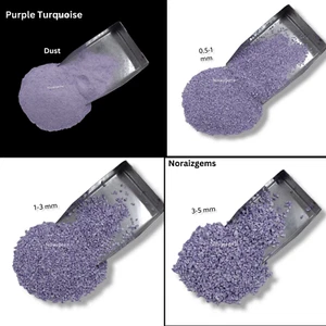 Zerkleinerter lila Türkis Stein grobe Intarsien Holzbearbeitung Stein Heilpulver - Bild 1 von 25