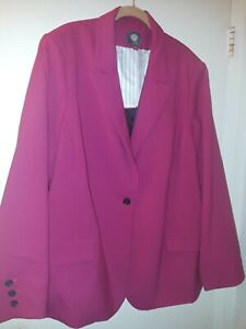 VINCE CAMUTO Womens PINK Blazer Jacket COAT Plus Size: 22W 22 W NICE!!