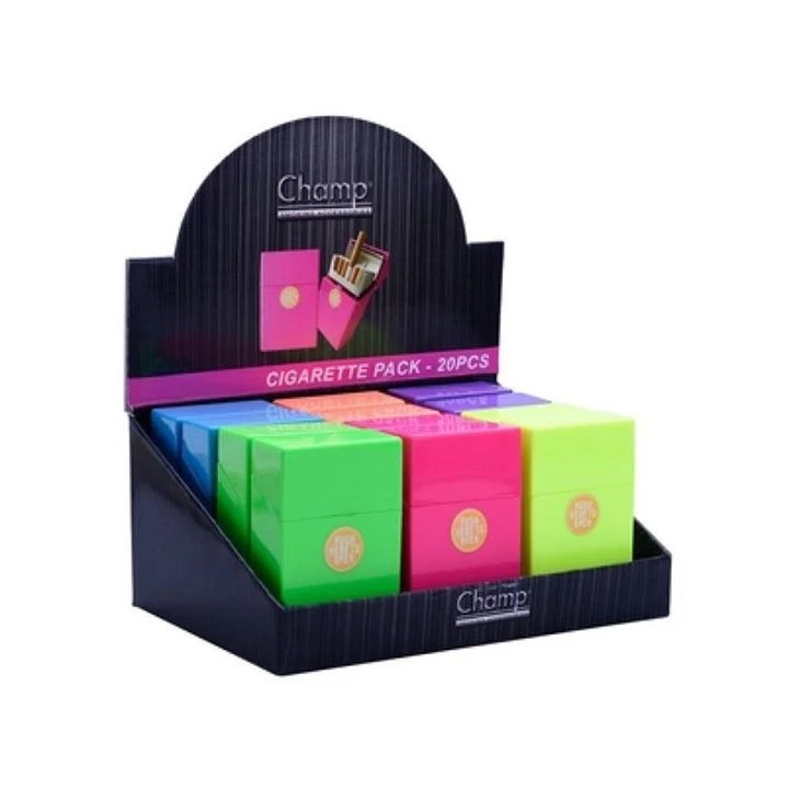 Set 12 Porta Pacchetto Di Sigarette Box Plastica Colorato Copri Pacchetto dfh - Immagine 1 di 1