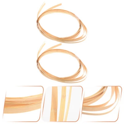 2 Bundles Wicker Repair Material Cane for Basket Bamboo Flat - Image 1 of 4