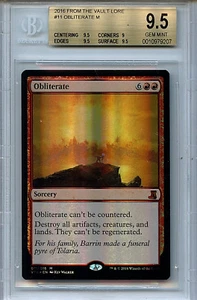 MTG Obliterate BGS 9.5 Gem Mint FTV Lore Magic Mystic Foil Amricons 9207 - Picture 1 of 2