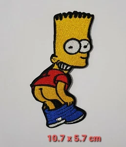 Mr Simpson Eat My Shorts Iron Sew on Embroidered Patch - Foto 1 di 1