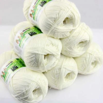 Venta Nuevo 6 madejas x 50gr suave bambú algodón bebé mantones tejidos a mano hilo de ganchillo 02 Foto 1 de 4