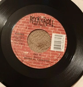 Weird Al Yankovic 45 rpm record EAT IT Michael Jackson Parody - Picture 1 of 2