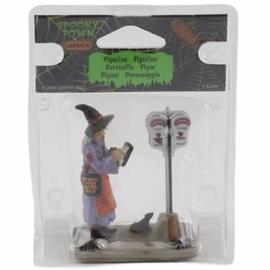 Estatuilla de Halloween Lemax Spooky Town escoba ilegal estacionamiento bruja 42304 - Imagen 1 de 1