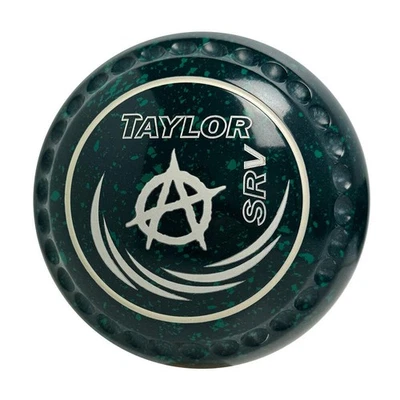 Taylor SRV Lawn Bowls Size 3 Heavy Gripped Dark Green/Green HAD4732A - image 1 of 3