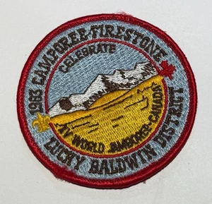1983 World Jamboree Patch Firestone Boy Scout KJ4 - Picture 1 of 1