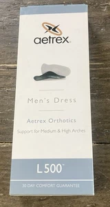 Aetrex Lynco Fußorthesen Einlegesohlen für Herren elegante Schuhe Modell L500 Größe 10 Neu! - Bild 1 von 6