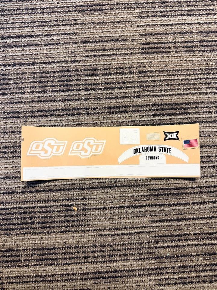 Mini Oklahoma State Cowboys Football Helmet Decals Mini Riddell Speed - Image 1 of 1