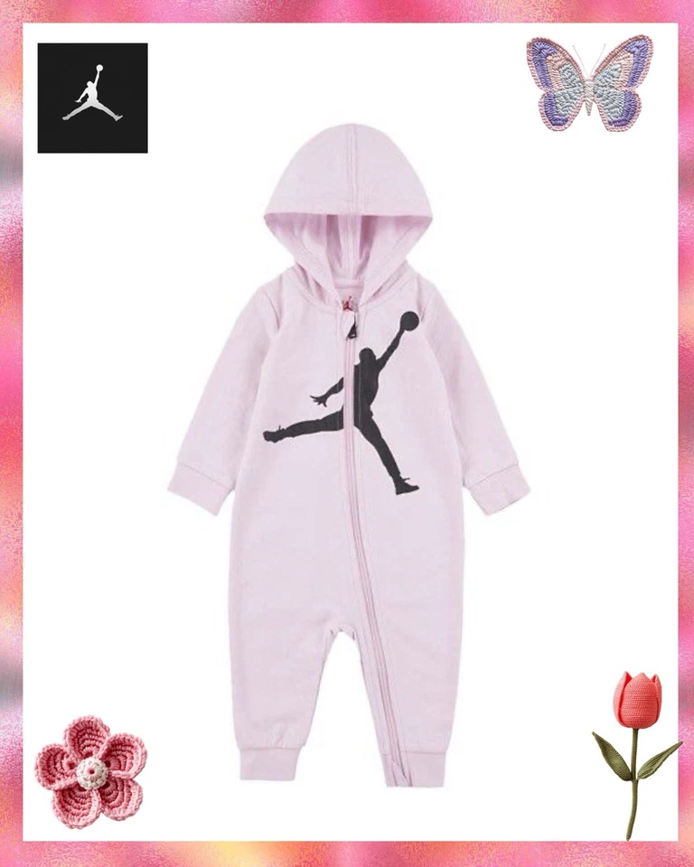 JORDAN 女宝宝全拉链保护套 6 个月新品 — 第 1/4 张图片