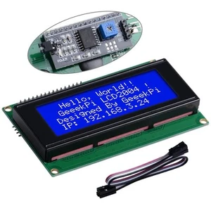 GeeekPi IIC I2C TWI Serial LCD 2004 20x4 Display Module with I2C Interface Ad... - Afbeelding 1 van 8