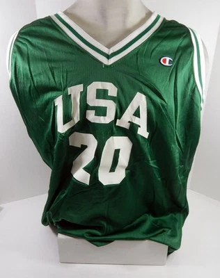 美国队篮球比赛发行绿色练习球衣DP67936 — 第 1/4 张图片