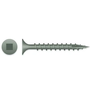 #8 x 3" TORNILLOS RECUBIERTOS DE GUERRA CABEZA DE CORNETA ACCIONAMIENTO CUADRADO 2.000ct | XQ830W - Imagen 1 de 1