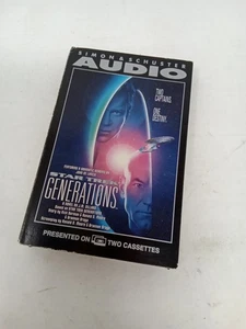 Star Trek Generations Audio Cassette Audiobook Simon & Schuster Sci-fi - Picture 1 of 10