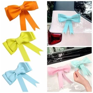 Foam Bow Knot Sticker Makaron Bow Knot Ornament Cute Car Sticker - Photo 1/16