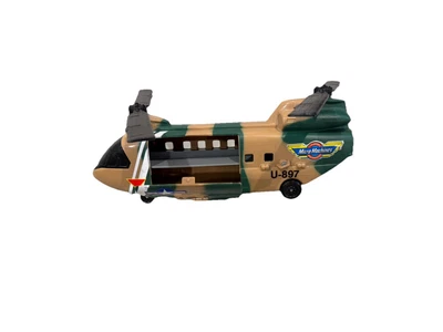 Micro Machines Military Chinook U-897 USAF Transport Chopper Helicopter Galoob  - Image 1 of 3