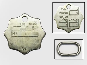 Lifting Chain Identification Tag & Link (Inspection Spare Grade 80) - Picture 1 of 1