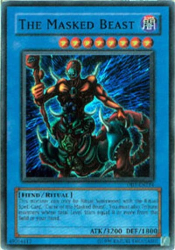 Yugioh! HP The Masked Beast - DB1-EN214 - Super Rare - Unlimited Edition Heavily - Image 1 of 1