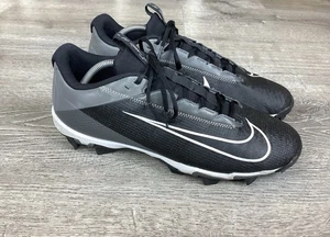 Nike Vapor Edge Shark 2 Mens Size 12 Black/Gray Football Cleats DH5088-010 - Picture 1 of 12