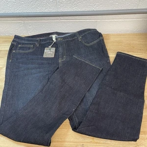 Matilda Jane Women's Skinny Jeans Size 16 Mid Rise Dark Wash BAW606B - Picture 1 of 16
