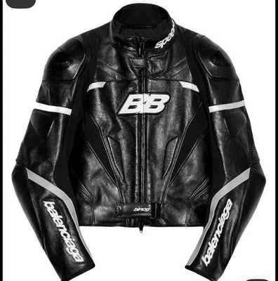 Men's Motorbike Riding Jacket Sports Racing Biker Gear Armor CE Protection Black - Image 1 of 3