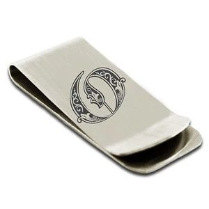 Money Clip with Money, Stainless Steel Royal Initial Words O, Money Clip for ... - Picture 1 of 4