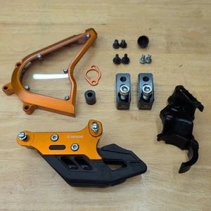 NiceCNC Chain Guard, Clear Sprocket Cover, Bar Risers -KTM 390 Adventure 2020-24 - Picture 1 of 13
