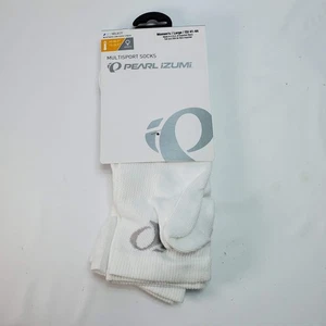 Pearl Izumi Womens Multisport Low Socks Attack Large 14251705 White 3 Pack NWT - Picture 1 of 3