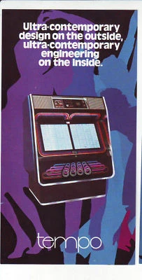 TEMPO R-84 ROWE 1980 ORIGINAL NOS JUKEBOX MINI SALE FLYER Vintage Promo Artwork - Image 1 of 2