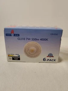 LED 75 Equiv. GU10 Daylight Bulb, 6 Pack, Dimmable - Picture 1 of 5
