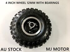 4.10- 4" Inch Wheel Rim + Tyre Tire 49cc Mini Quad Bike ATV Buggy 12mm Bearings