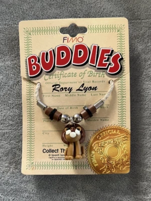 New Old Stock Vintage Necklace Buddies Rory Lyon Lion Pendant FIMO - Image 1 of 4