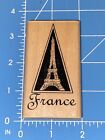 France Eiffel Tower Travel Wood Mounted Rubber Stamp Inkadinkado