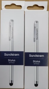 SANDSTROM SSTYSV21 Stylus Pen - Silver  (Pack Of Two) - Picture 1 of 2